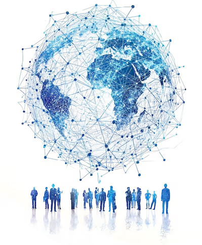 globe describing worldwide presense of Organization Avilash Engineering Corporation